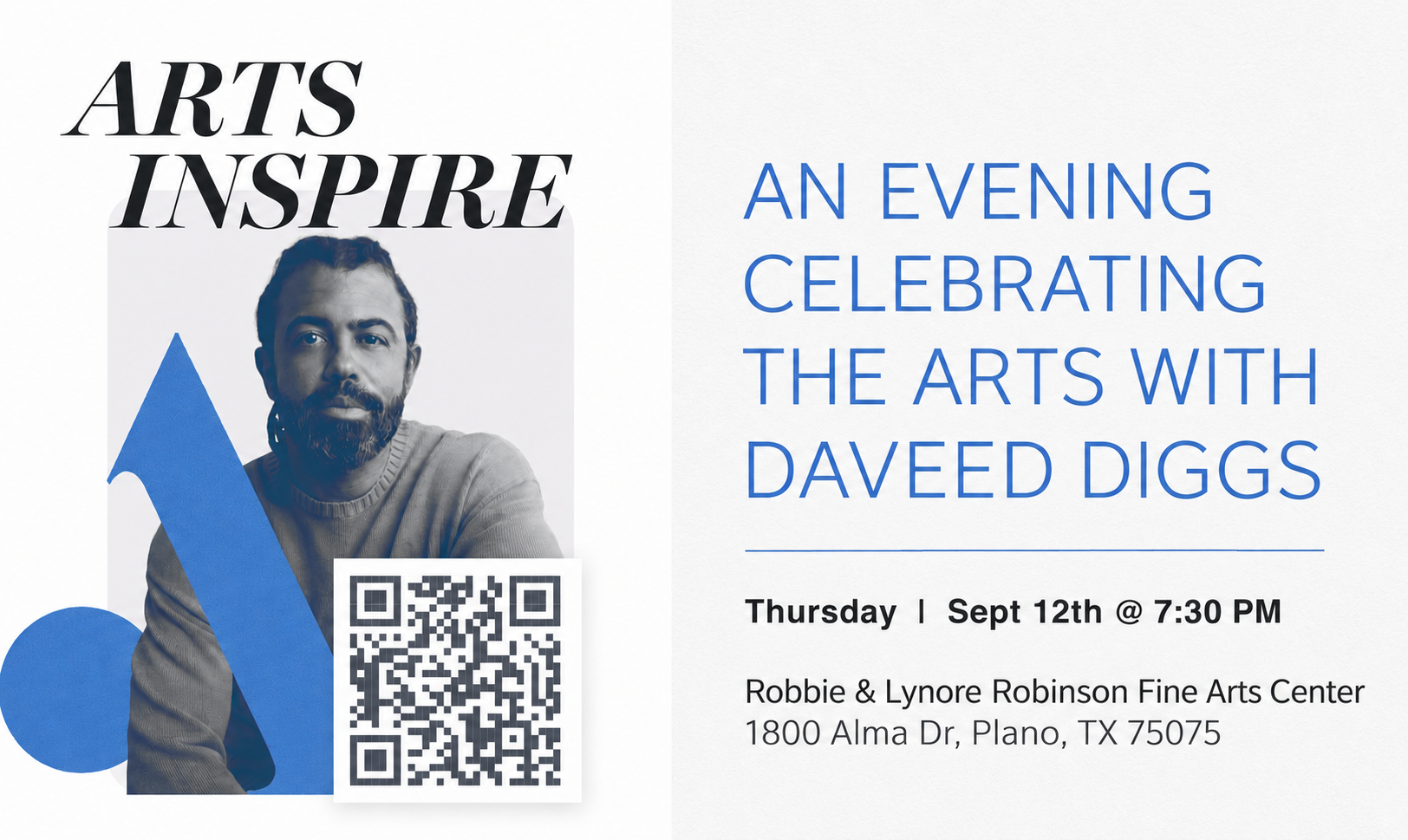 Arts Inspire event advertisement