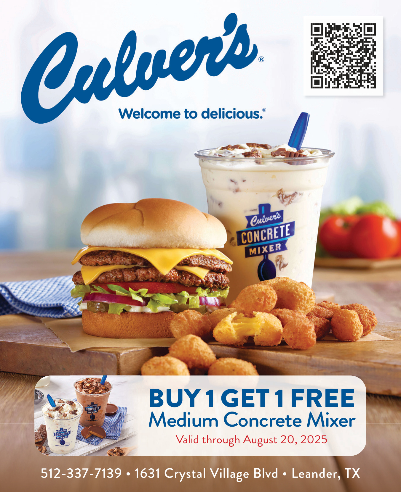 Culver's promotional advertisement